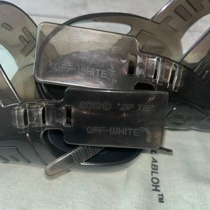 Off-White Zip Tie Jelly sandals